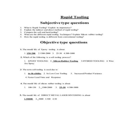 prakash agrawal   rapid tooling questions