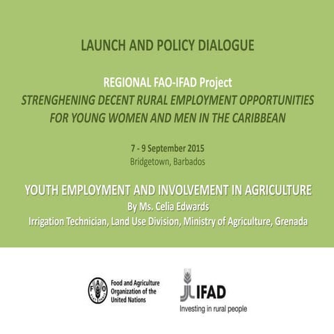 20. FAO-IFAD - Youth Employment in Grenada