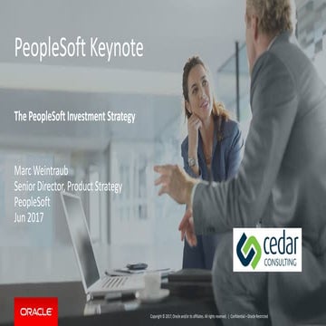 20. Marc Weintraub - PeopleSoft Keynote - The PeopleSoft Investment Strategy