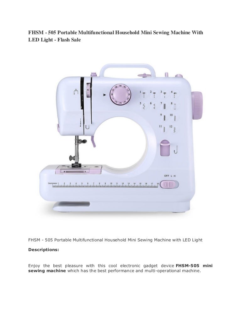 FHSM - 505 Portable Multifunctional Household Mini Sewing Machine - C…