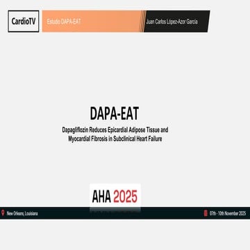 Estudio DAPA-EAT AHA 2025 Nueva  Orleans