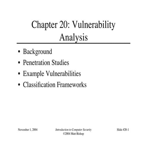 20.pdf Vulnerability Analysis di dalam keamanan informasi | PDF