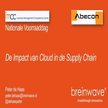 20 6-2013 - breinwave - nationale voorraaddag - de impact van cloud in de sup...