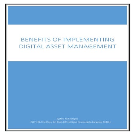 Benefits of Implementing Digital Asset Management | Sysfore