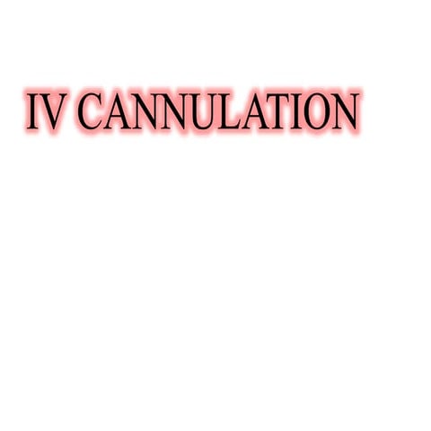 IV Cannulation
