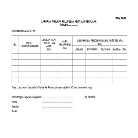 20.kew.pa 20(laporan tahunan pelupusan aset alih kerajaan)