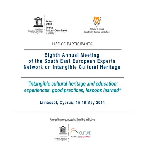 Final list of participants: Eighth Annual Meeting of the South East European ...