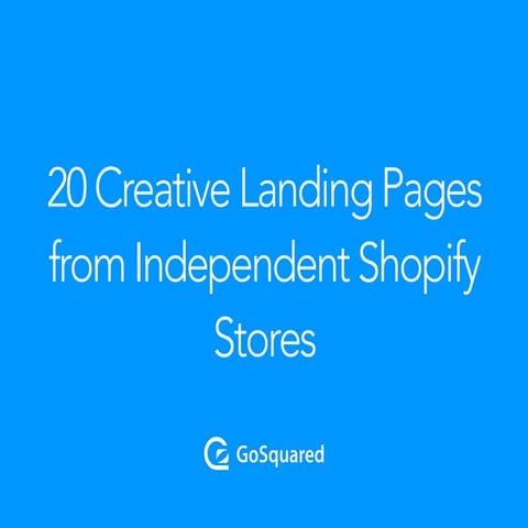 20 Shopify landing pages that will inspire your next redesign