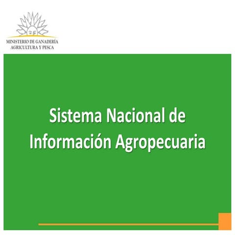 Sistema Nacional de Información Agropecuaria en Uruguay