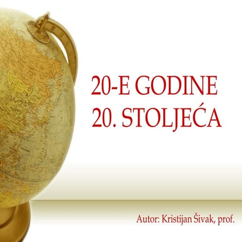 20 te godine 20-og stoljeća