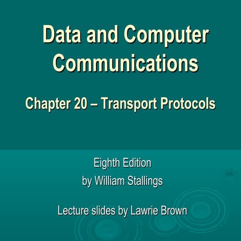 transport protocols | PPT