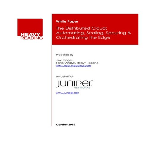 White Paper: The Distributed Cloud