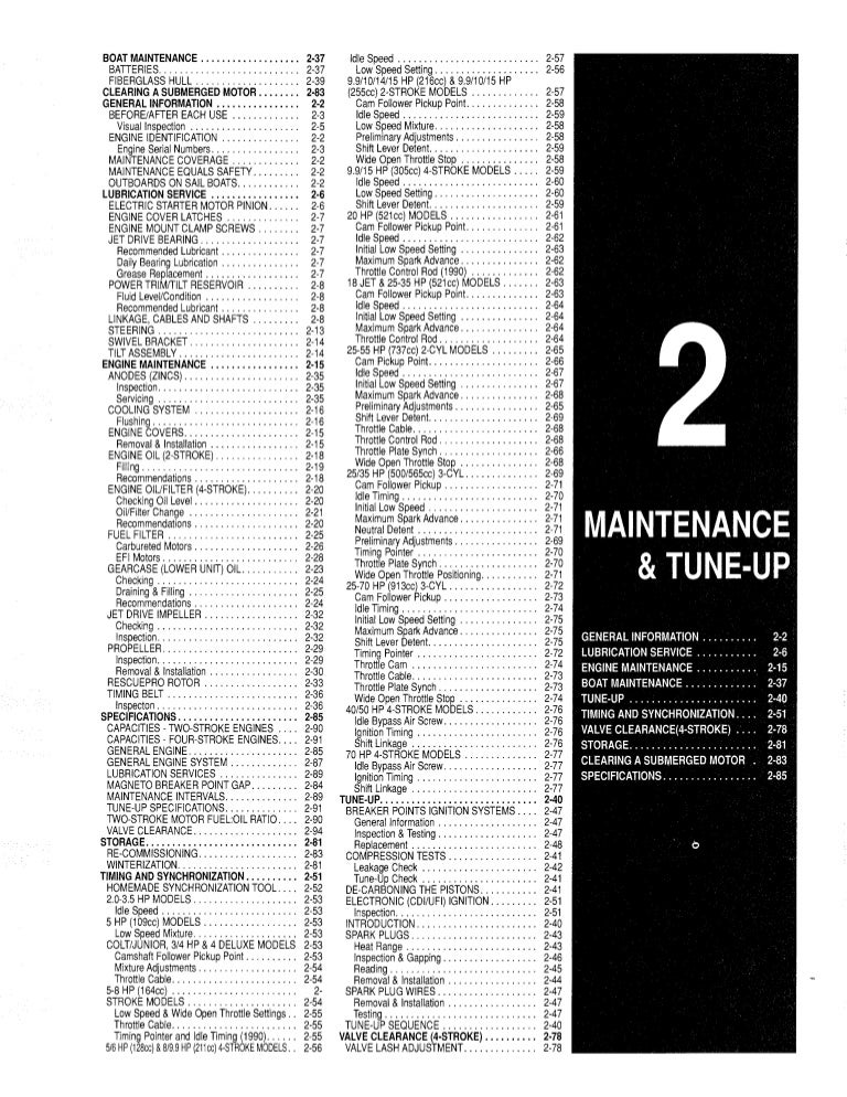 2000 Johnson Evinrude Outboard 1 25hp 70hp Service Repair Manual