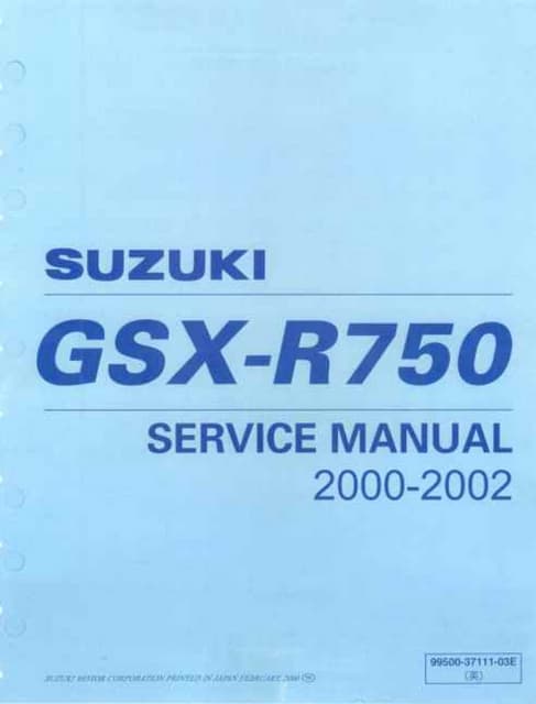 2000 Suzuki GSX-R750Y Service Repair Manual.pdf