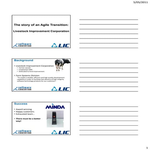 Agile at LIC (GTPF 2011)