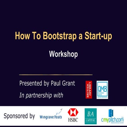 Bootstrap (finance) | PPTX