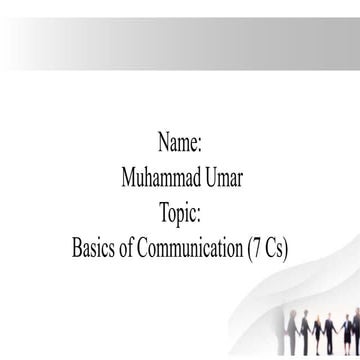 Basics of communication in business