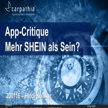 App-Critique: Mehr SHEIN als Sein? #morezh