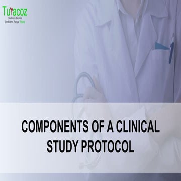 Components of a clinical study protocol
