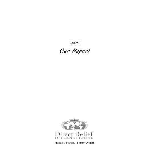 2001 annual report