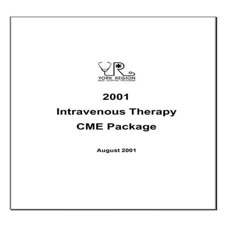 2001 Iv Therapy Pkg