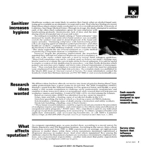 2001 What Affects Reputation