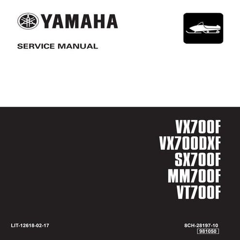 YAMAHA SNOWMOBILE SERVICE MANUAL PDF FREE DOWNLOAD visual data 8
