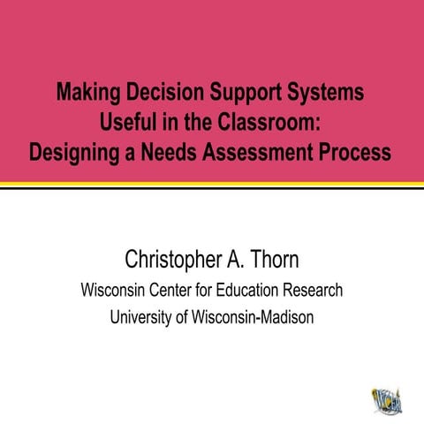 2002 aera making decision support systems useful in the classroom