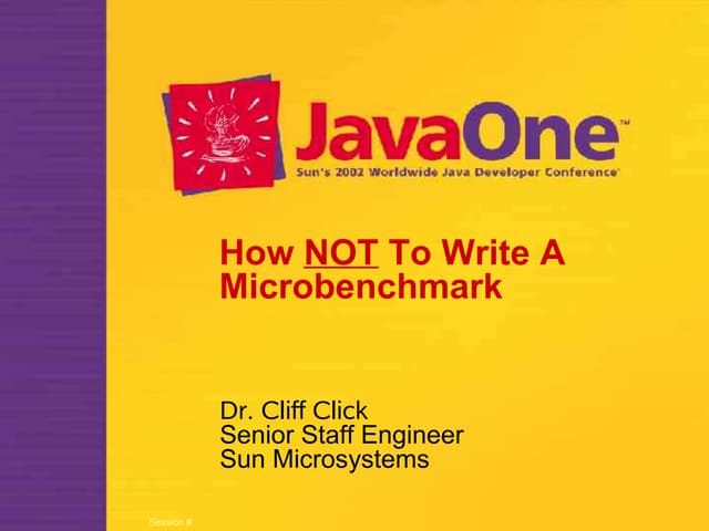 How NOT to Write a Microbenchmark