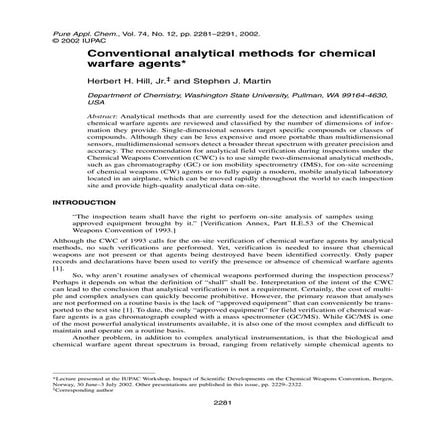 2002 Pure Appl Chem Hill Conventional Analytical Methods Cwa