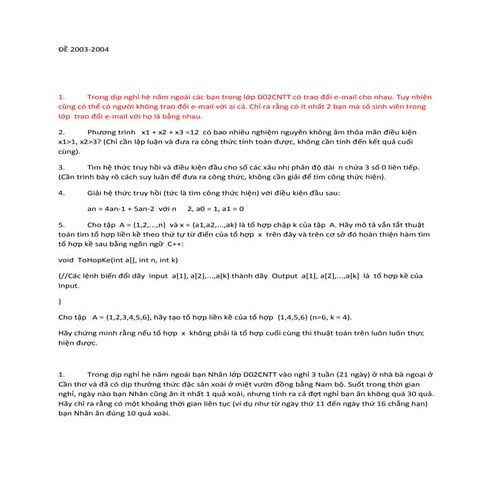 đề 2003