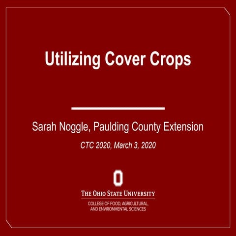  Sarah Noggle - Cover Crop Decision Tool Selector