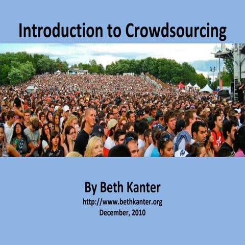 Crowdsourcing 101