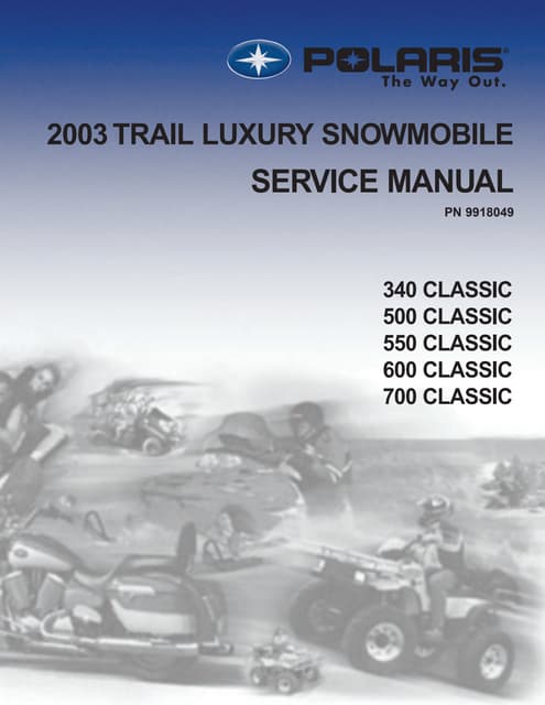POLARIS  2002サービスマニュアル Service Manual for 2002 Polaris Magnum 500 | eBay
