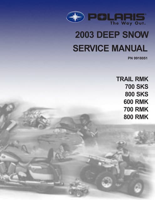 POLARIS  2002サービスマニュアル Service Manual for 2002 Polaris Xploror | eBay