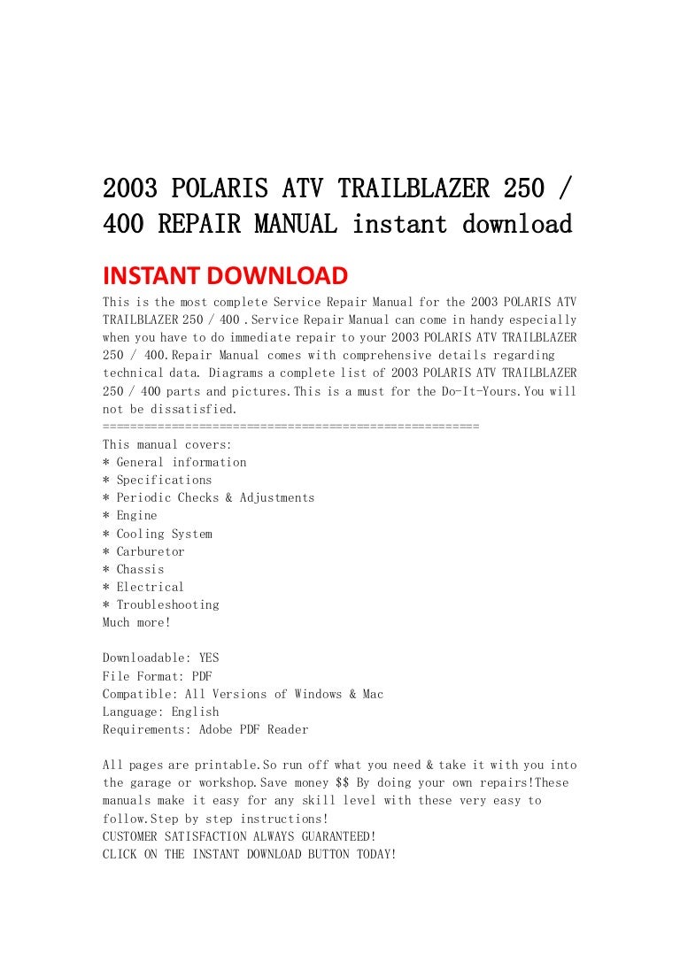 2003 trailblazer service manual pdf