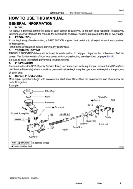 2003 TOYOTA COROLLA REPAIR MANUAL PDF visual data 8