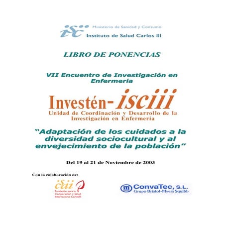 Libro de ponencias VII Encuentro (Zaragoza 2003)