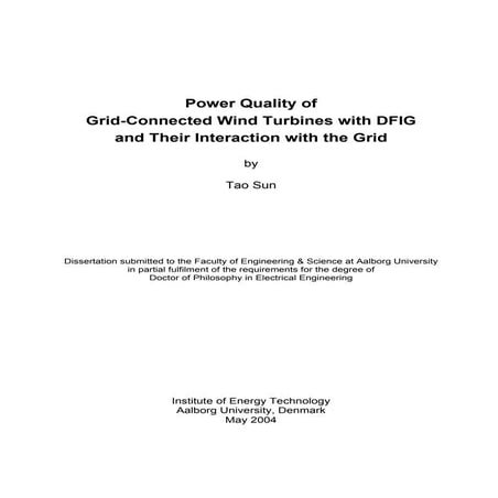 Dynamic behavior of DFIG wind turbine under grid fault conditions (1) | PDF