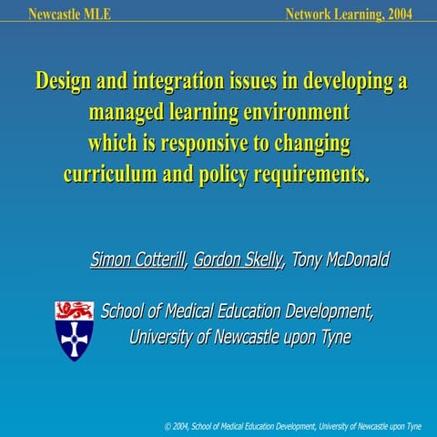 2004 04 newcastle_mle管理化的学习环境与电子学档