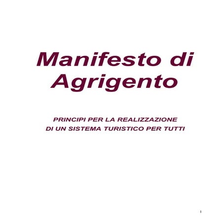 Manifesto di agrigento