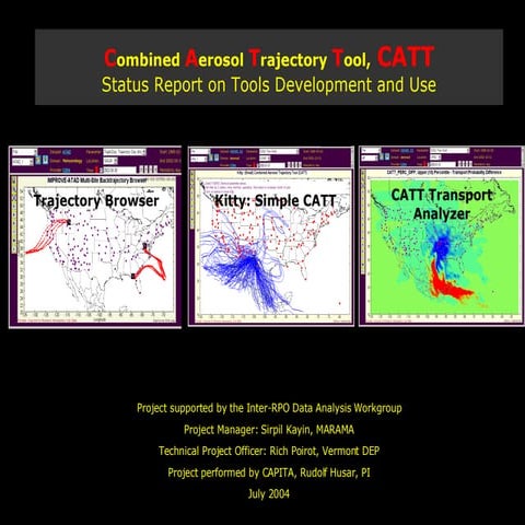 20041015 Combined Aerosol Trajectory Tool, CATT Status Report on Tools Develo...