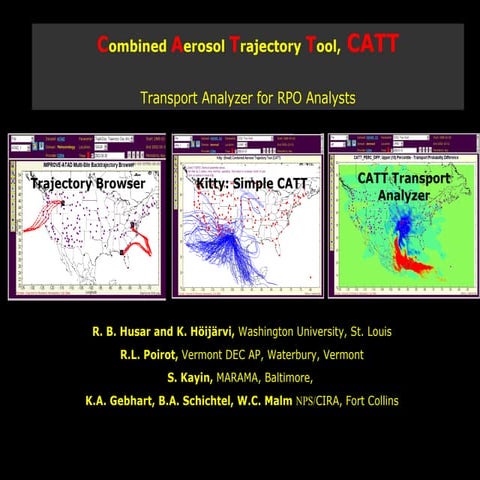 2004-10-28 Combined Aerosol Trajectory Tool, CATT:Transport Analyzer for RPO ...