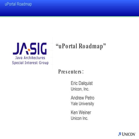 uPortal Roadmap