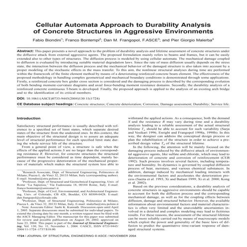 Cellular Automata Approach to Durability Analysis of Concrete Structures in A...