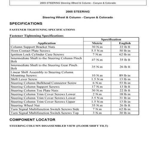2005 CHEVROLET COLORADO REPAIR MANUAL PDF visual data 7