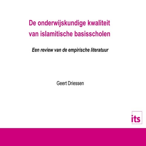 Geert Driessen (2004) OOMO De onderwijskundige kwaliteit van islamitische basisscholen Pres.pdf
