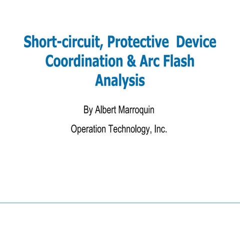 Short Circuit, Protective Device Coordination