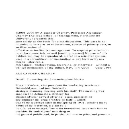 ©2005-2009 by Alexander Chernev. Professor Alexander Che.docx