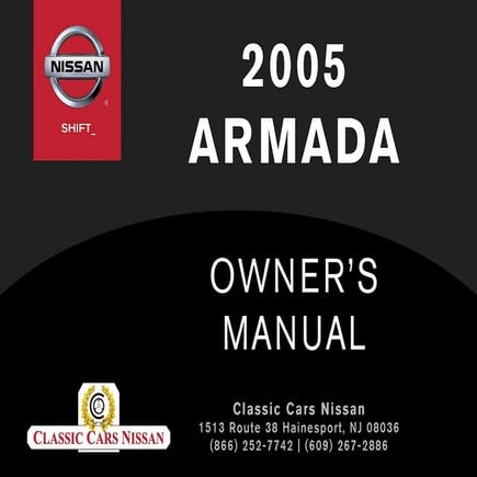 2005 ARMADA OWNER'S MANUAL